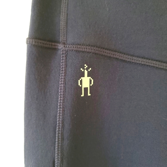 Smartwool Merino Leggings Yoga Pants Tights Sport Fleece Colorblock Navy Red XS - Picture 11 of 16